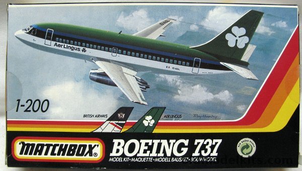 Matchbox 1/200 Boeing 737-200  - British Airways or Aer Lingus, 40803 plastic model kit